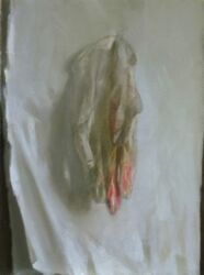 Asetelma, öljy kankaalle 34cm x 25cm