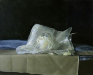 Asetelma, öljy kankaalle 40cm x 50cm