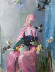 Pieta, oil on canvas, 150cm x 115cm, 2023