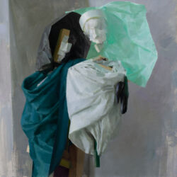 Brothers, oil on canvas, 90cm x 90cm, 2024