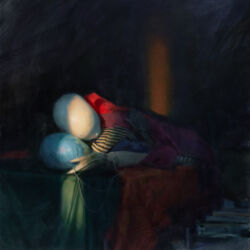 First sunbeam in the morning, oil on canvas, 90cm x 90cm, 2025