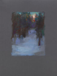 Maalsikuu II, öljypastelli paperille, 37cm x 29cm, 2025
