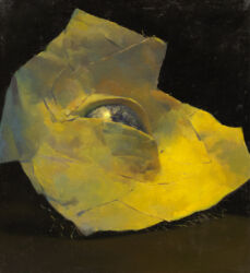 Asetelma (silmä), öljy kankaalle, 45cm x 40cm, 2020